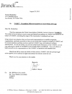 Misrepresentation - Letter from UAMCC Attorney